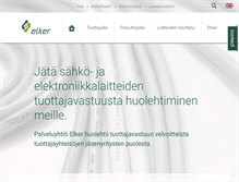 Tablet Screenshot of elker.fi